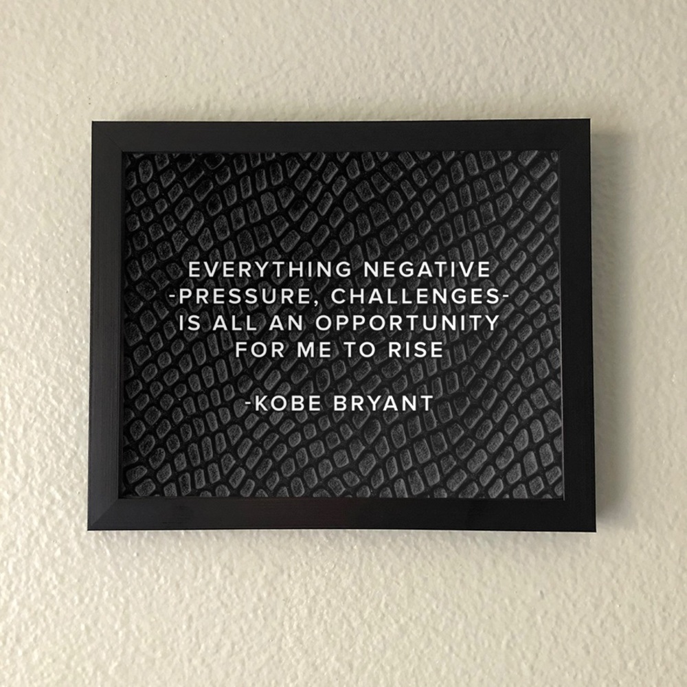 Kobe Bryant Quote Wall Art